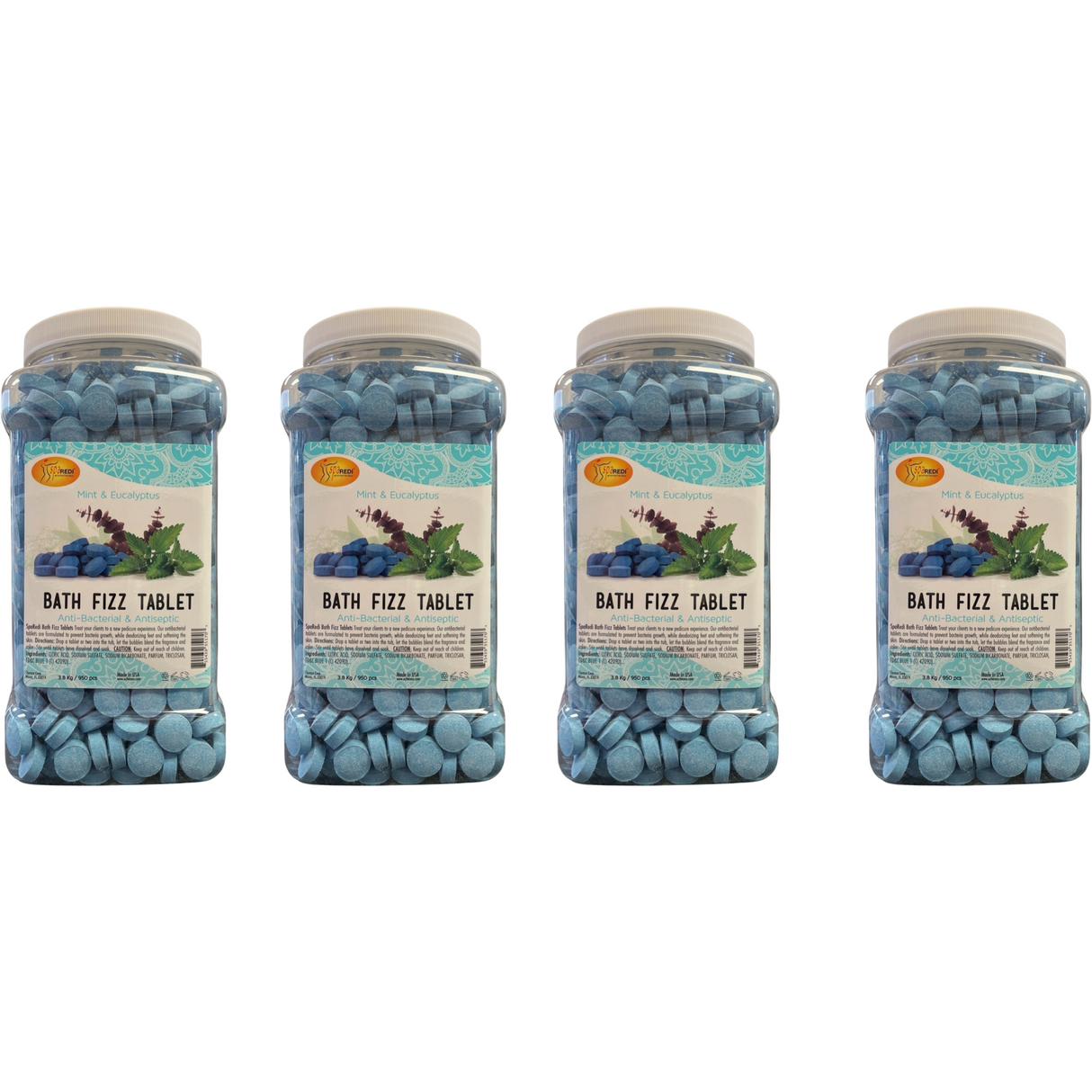 *Case Mint Bath Fizz - (4 x 128oz) (approx. 950ea)