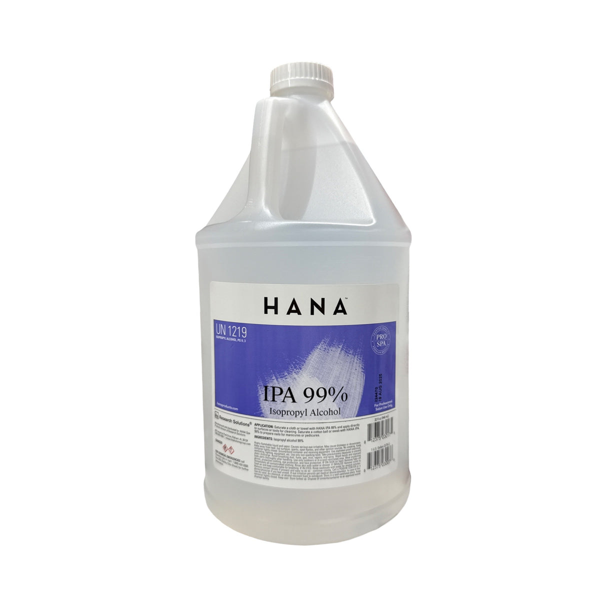 Isopropyl Alcohol 99% - 1 Gallon (HANA)