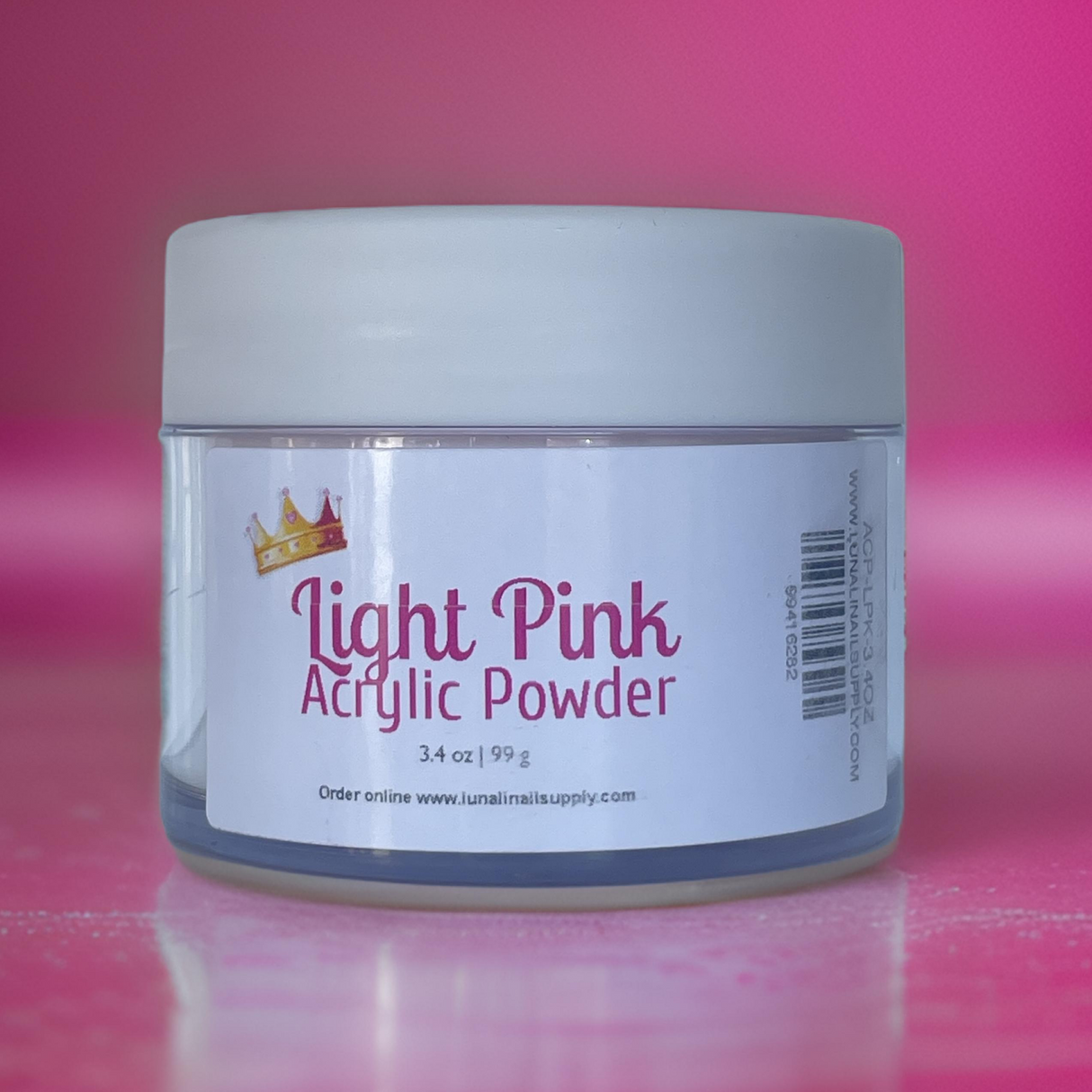 Light Pink Acrylic Powder - 3.4 oz (LUNALI)