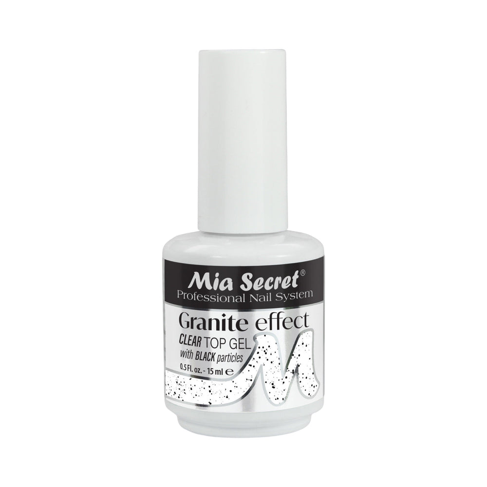 Granite Effect Clear Top Gel (with Black Particles)