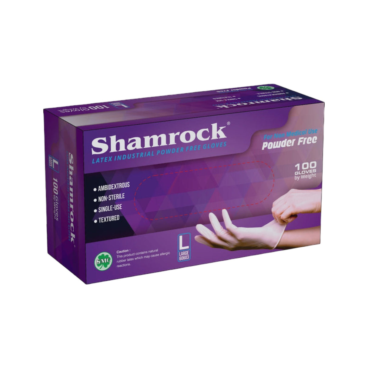 Shamrock Latex Gloves | 100pc Box