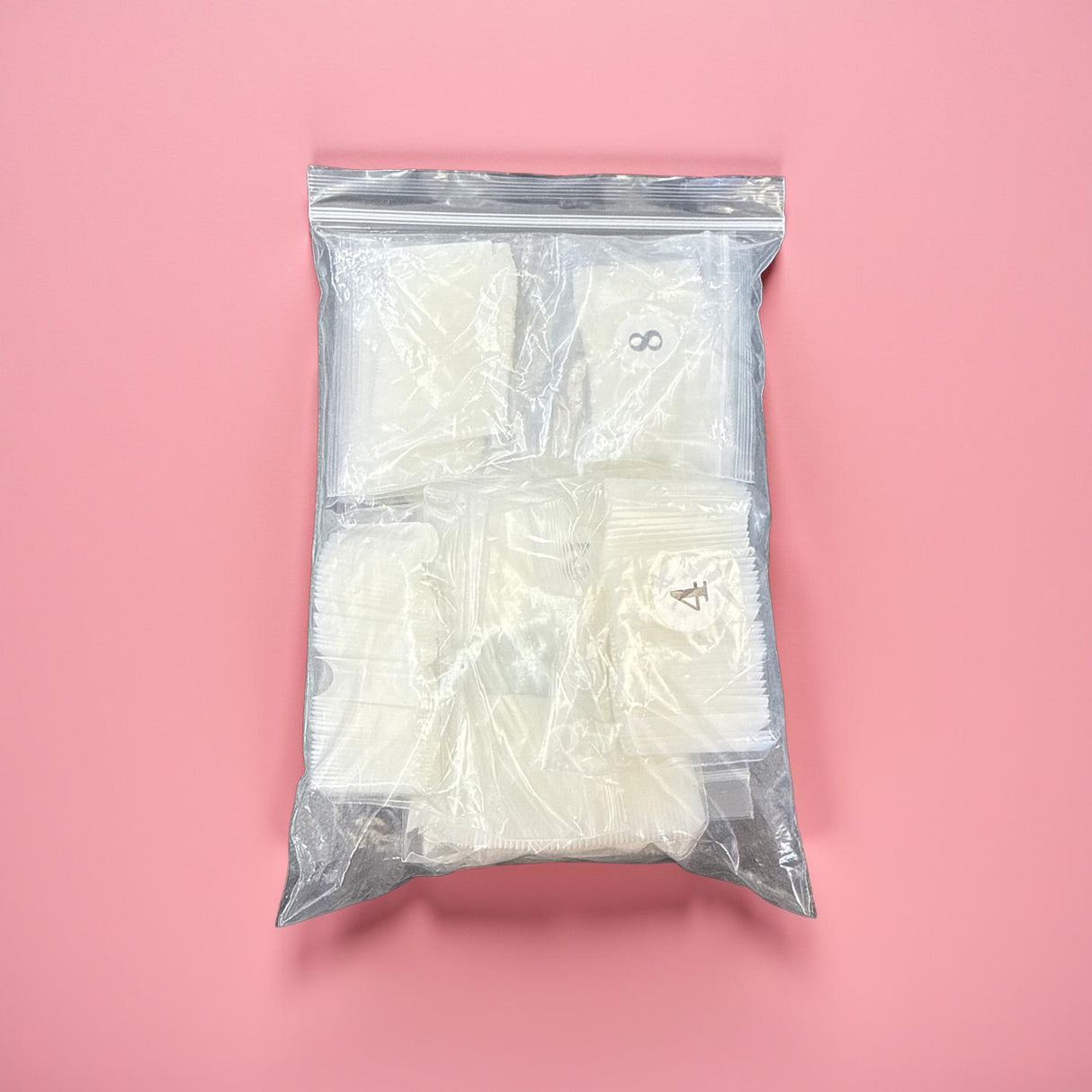 XL NO C Square Nail Tips - Natural