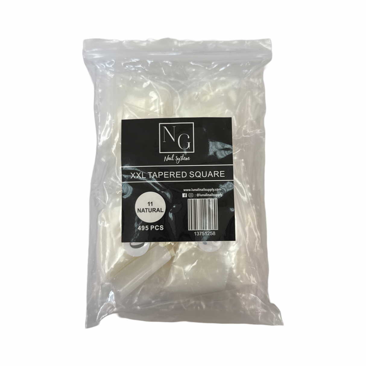 XXL Tapered Square Natural - 495pc/Bag