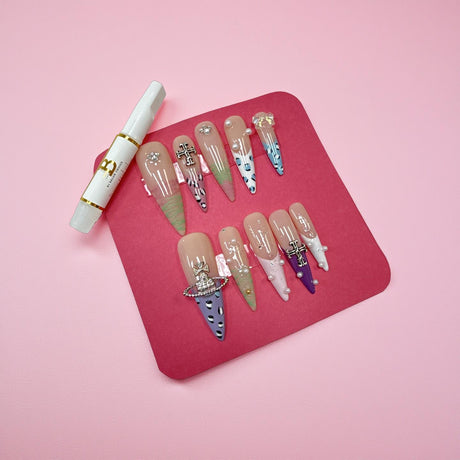 Press On Nail - Set of 10 pcs