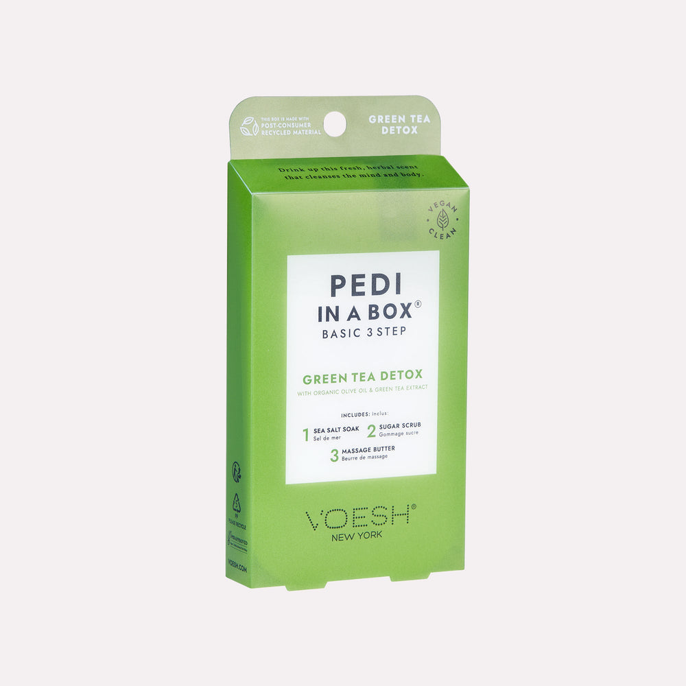 *(Case 100pc) Pedi in a Box Basic 3 Step Green Tea Detox