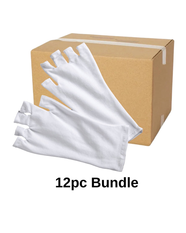 *(12pc Bundle) UV Protective Gloves - White