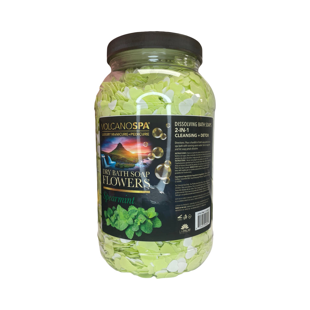 Dry Bath Soap Flowers 1 Gallon - Spearmint Eucalyptus