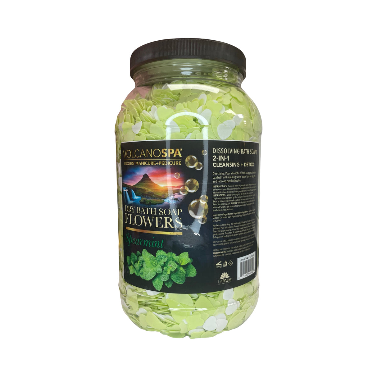 Dry Bath Soap Flowers 1 Gallon - Spearmint Eucalyptus