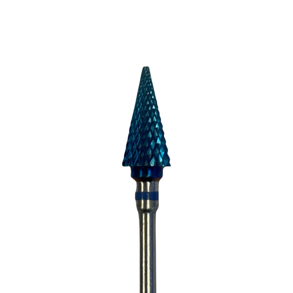 Blue Carbide Large Cone - (M) - 3/32 Bit #129
