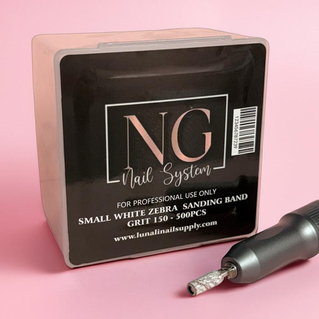 500pc Skinny White Zebra Sanding Band - 150 Grid