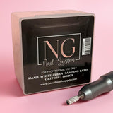 500pc Skinny White Zebra Sanding Band - 150 Grid