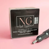 500pc Skinny White Zebra Sanding Band - 180 Grid