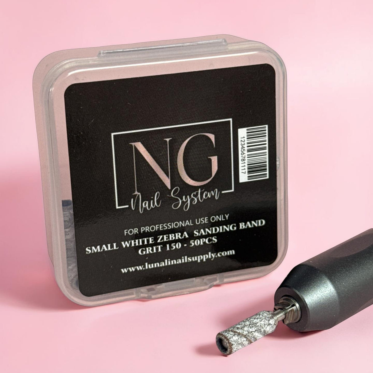 50pc Skinny White Zebra Sanding Band - 150 Grid