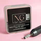 50pc Skinny White Zebra Sanding Band - 150 Grid