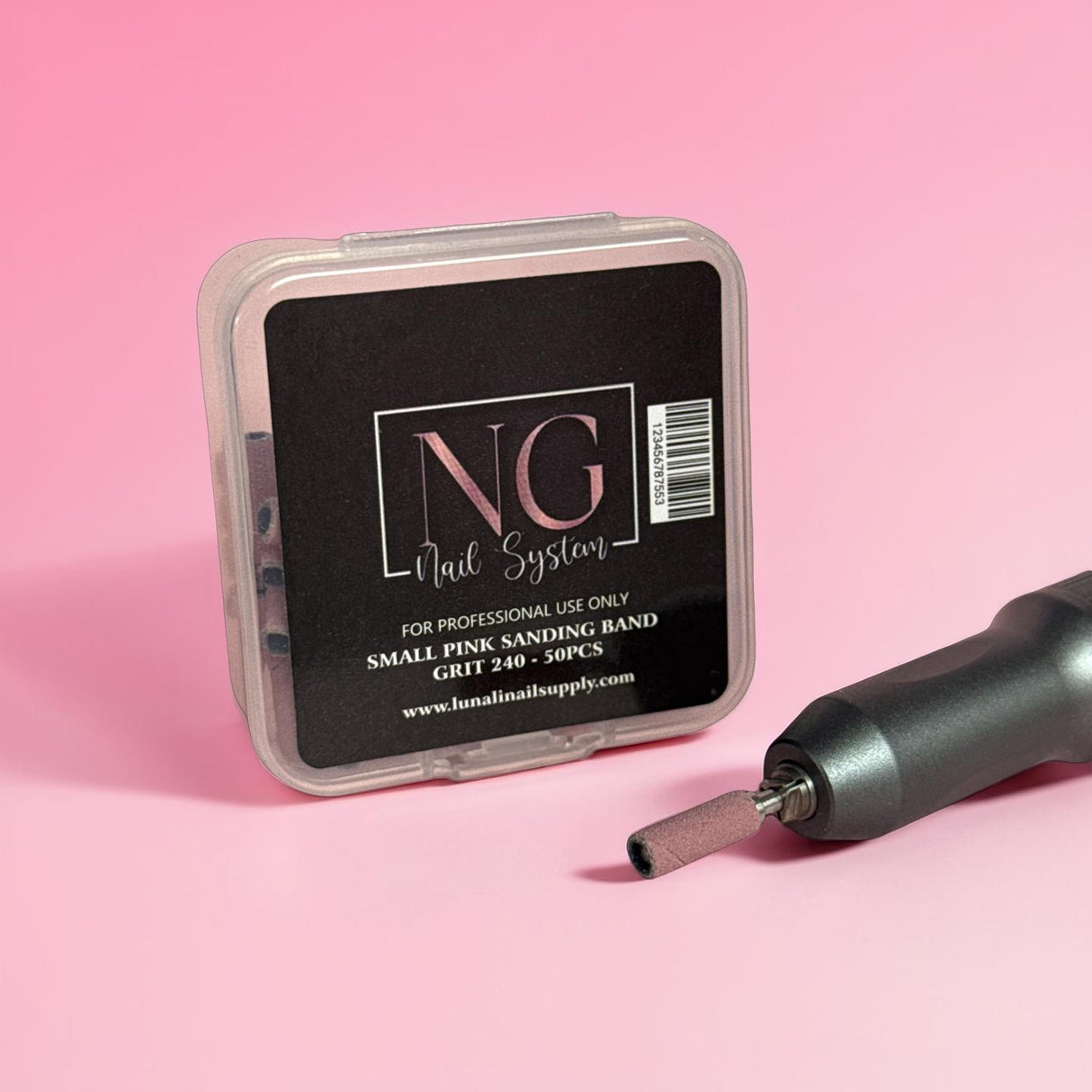 50pc Skinny Pink Sanding Band - 240 Grid