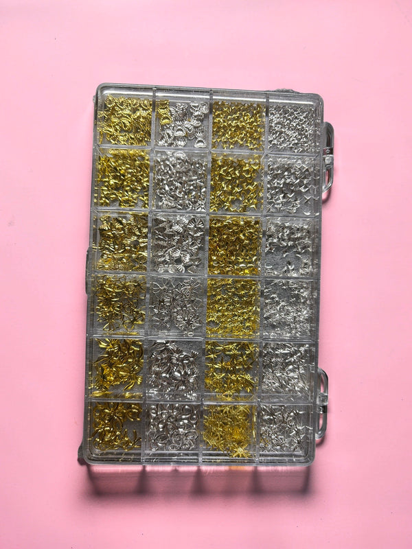 Gold & Silver Alloy Nail Charms