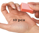 10pc DND Mini Nail Buffer - 80/80 Orange/White JAPAN