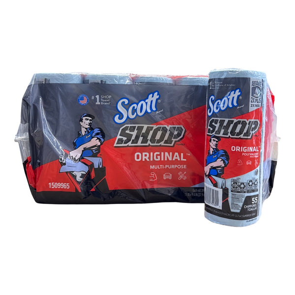 *10 Pack Scott Shop Towels, Multi-Purpose, Blue
