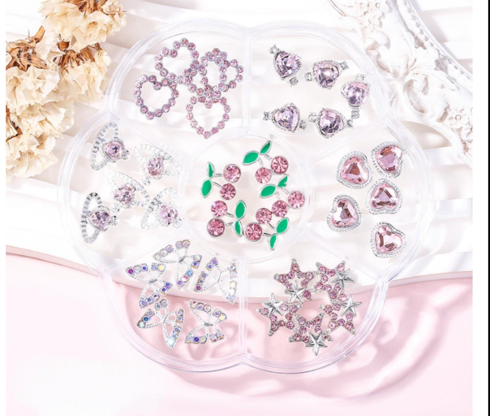 Mix Valentine Charm 7 Styles - Heart | Planet | Butterfly | Cherry | Star