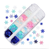 Winter Nail Art Snowflakes Sequins