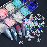 Winter Nail Art Snowflakes Sequins