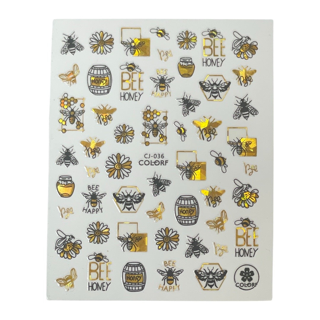 Black And Gold Bee Honey CJ-036