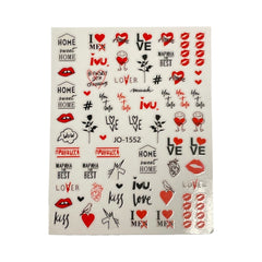 San Valentine Nail Stickers- JO-1552