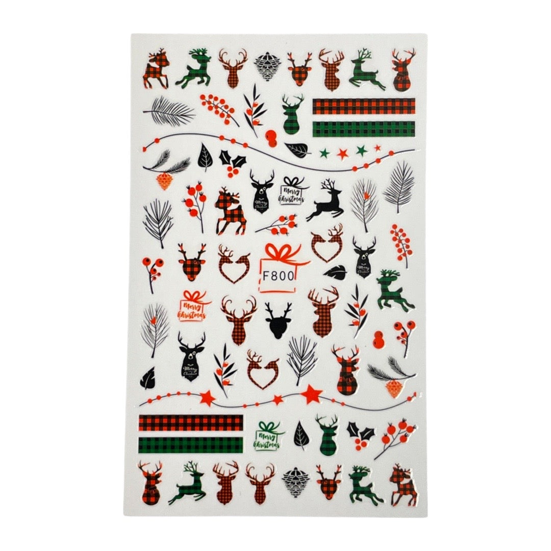 Christmas  Nail Stickers Decorations -F800
