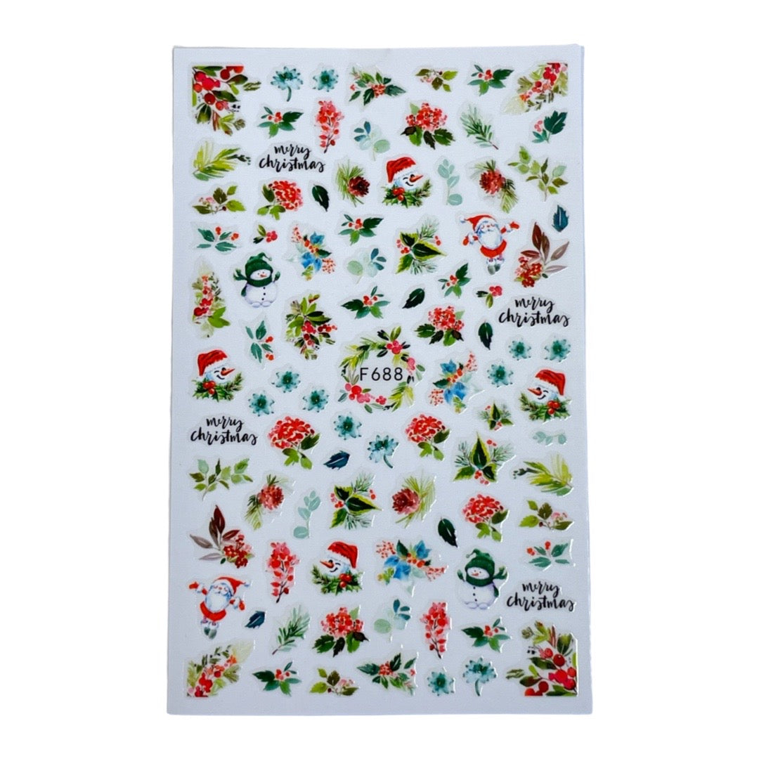 Christmas  Nail Stickers - F688