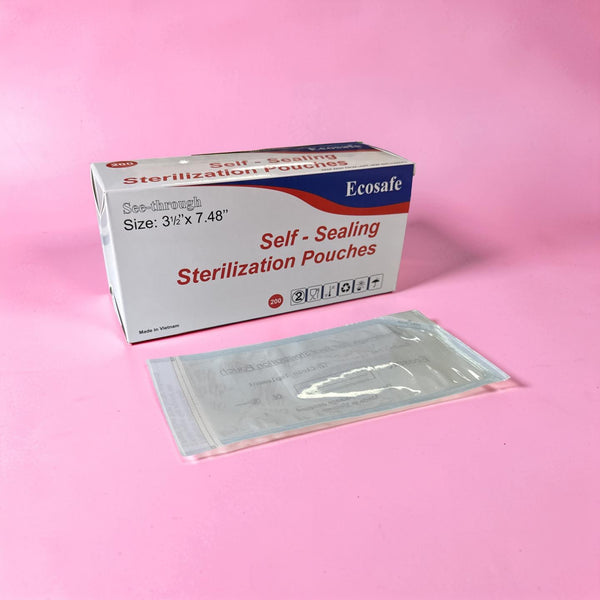 Small Sterilization Pouch - 200/box | Size 3 1/2 x 7.48