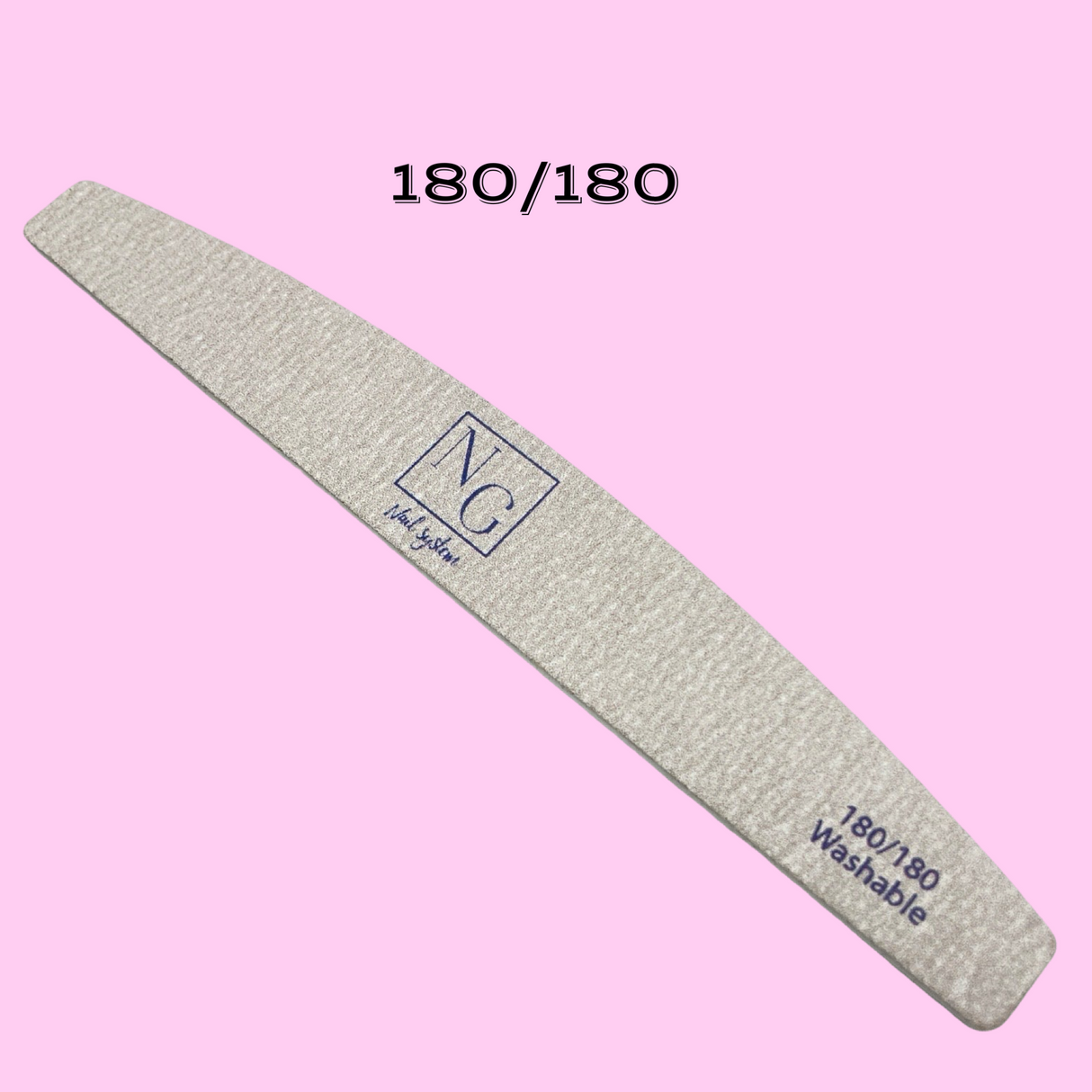 Half Moon Forte Zebra Nail File 180/180 - SINGLE FILE