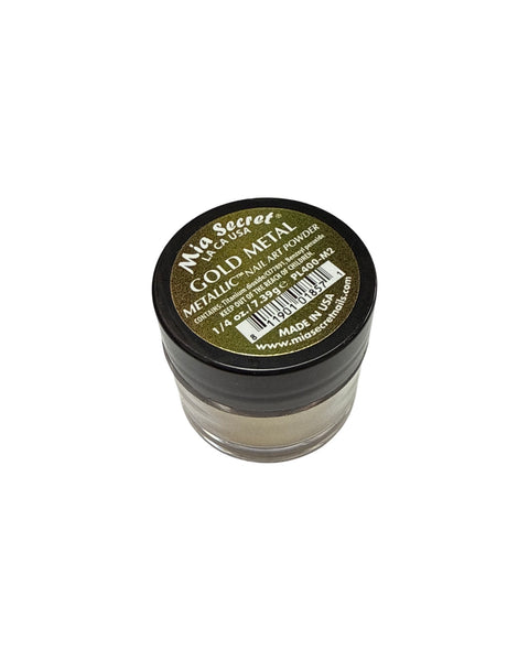 Metallic Nail Art Acrylic Powder - Gold 1oz