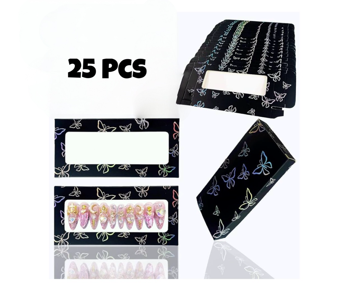 Empty Press on Nails Packaging Box 25 Pcs.