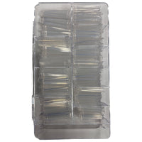 XXL NO C Coffin  Clear Acrylic Nail Tips Box 500 pc