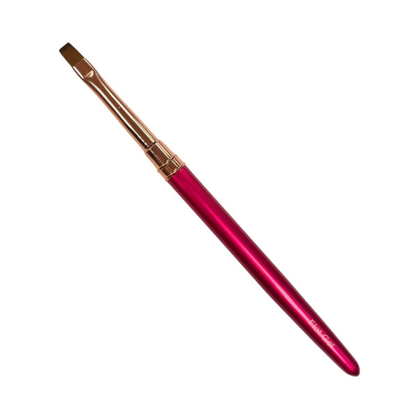 Flat  Gel Nail Brush -  Pink Color
