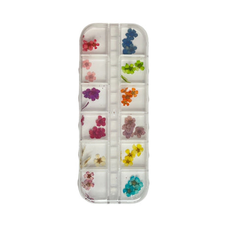 Natural Flowers Nail Decorations