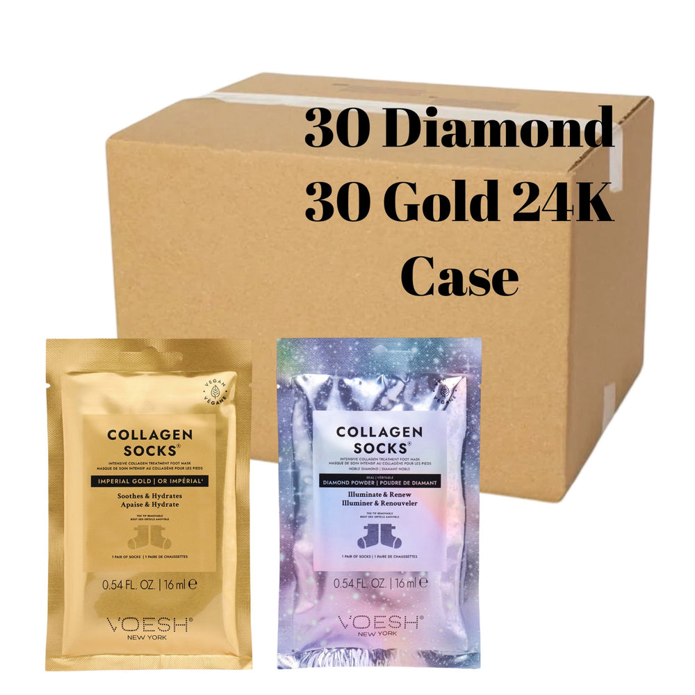 *Box Mix Collagen Sock Imperial Gold + Noble Diamond - 60pc