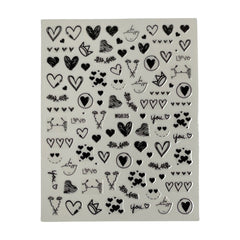 Nail Sticker Valentines - WG835