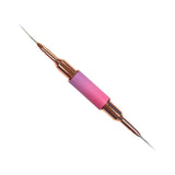 Nail Art Brush Set Kolinsky - 3pc | 6 Sizes - Pink Gradient Color