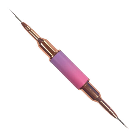 Nail Art Brush Set Kolinsky - 3pc | 6 Sizes - Pink Gradient Color