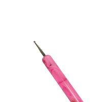 Kolinsky French Brush #12 w/ Dotting Tool (Pink)