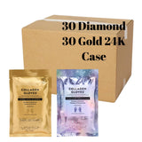 *Box Mix Collagen Gloves Noble Diamond & Gold 24k  - 60pc