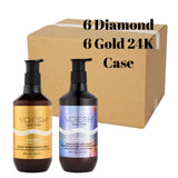 *(Mix Case x 12) Vegan Hand & Body Crème Noble Diamond + Gold 24k - 28oz