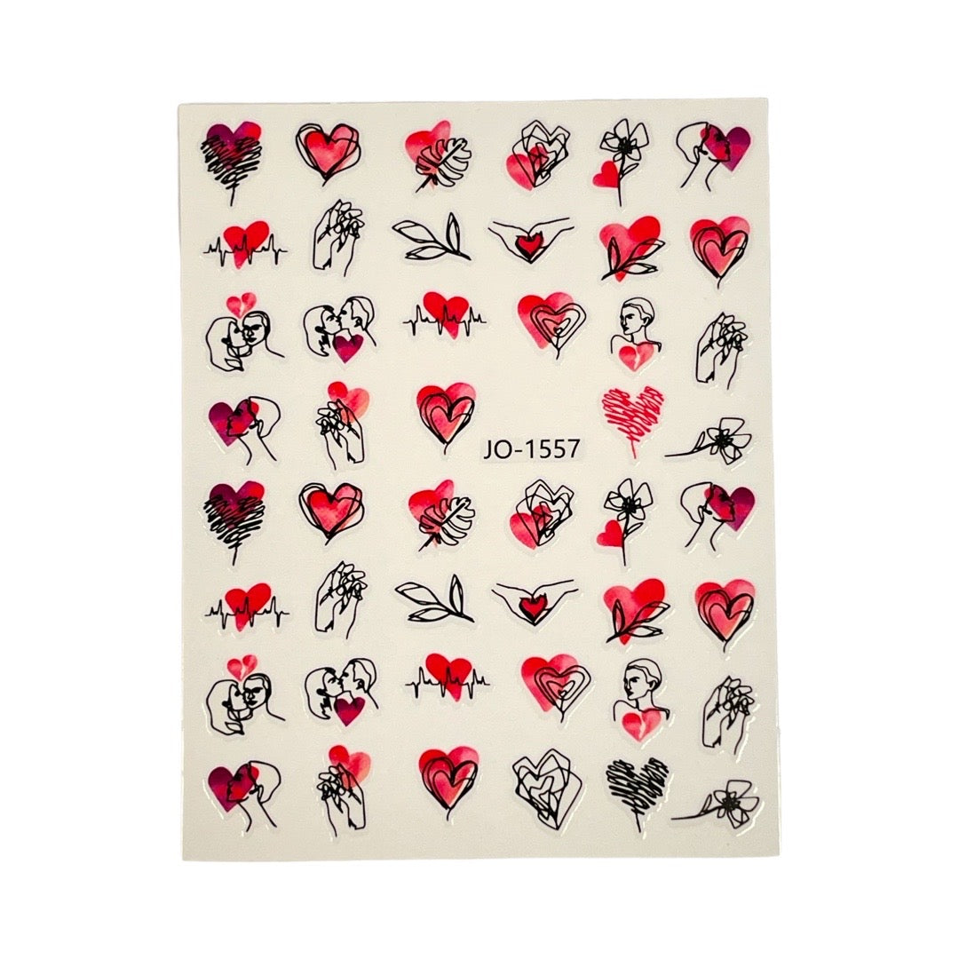 Valentines - Nail Sticker- JO-1557