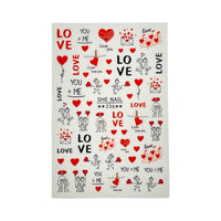 Valentines Art - Nail Sticker- 236