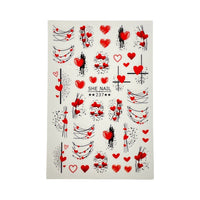 Valentine Art - Nail Sticker- 237