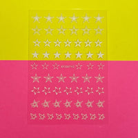 White Star Nail Sticker -XF3357YG