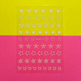 White Star Nail Sticker -XF3357YG