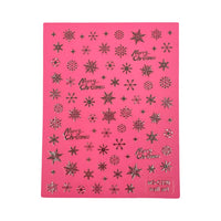 Silver Snowflakes Christmas - Nail Sticker- MS-C330