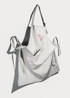 Technician Apron - White & Pink